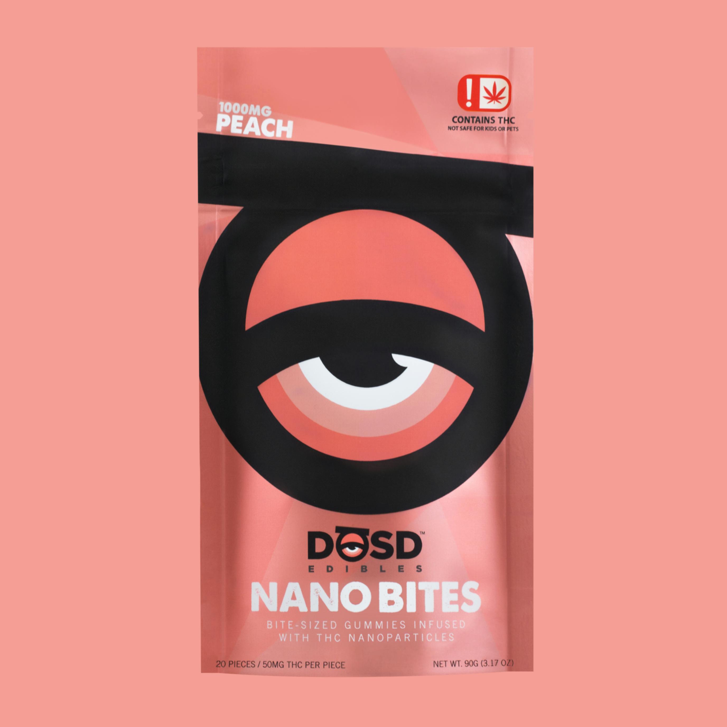 Peach Sativa Nano DOSD Edibles 1000mg