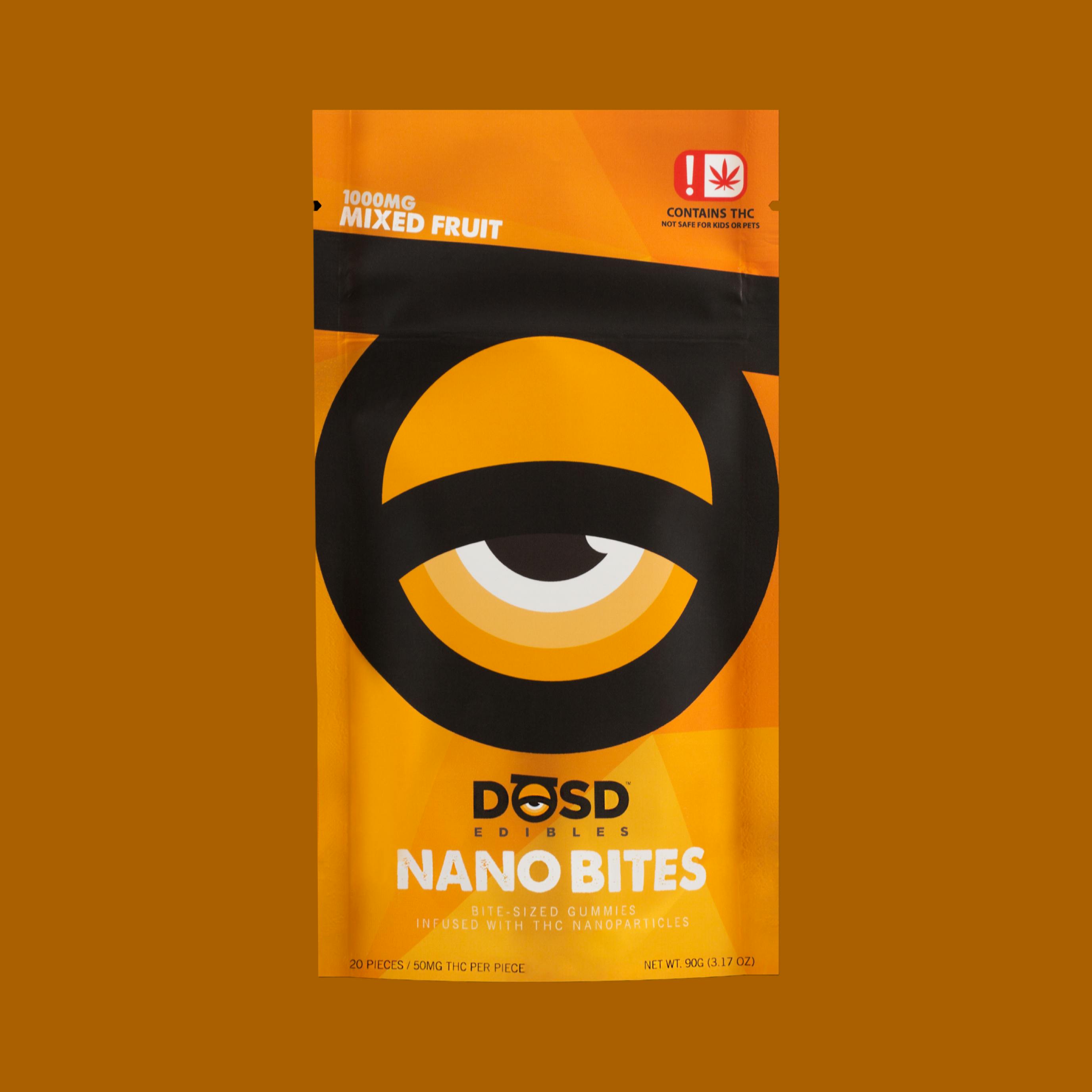 Mixed Fruit Hybrid Nano DOSD Edibles 1000mg