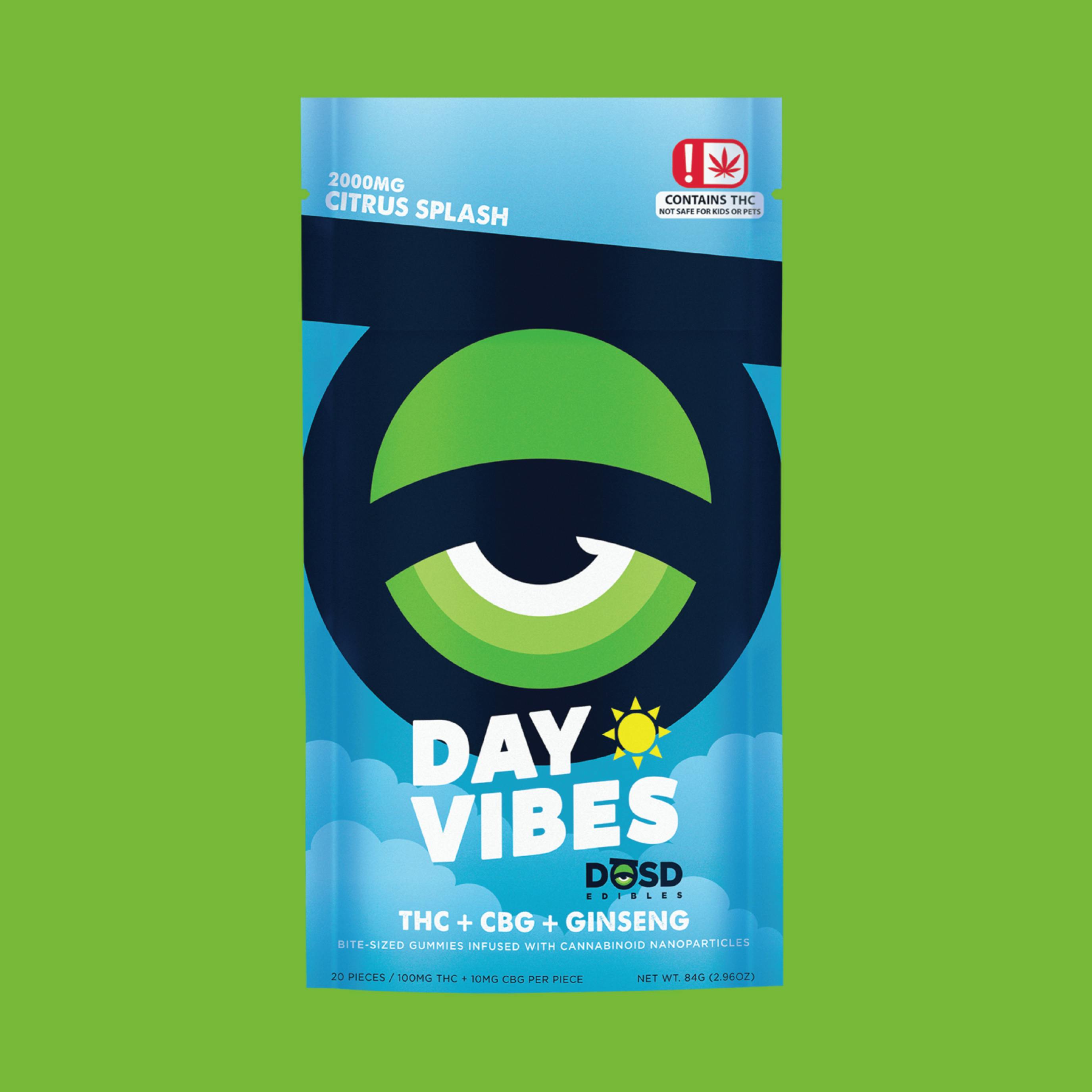Citrus Splash Day Vibes DOSD THC:CBG 1:1 2000mg