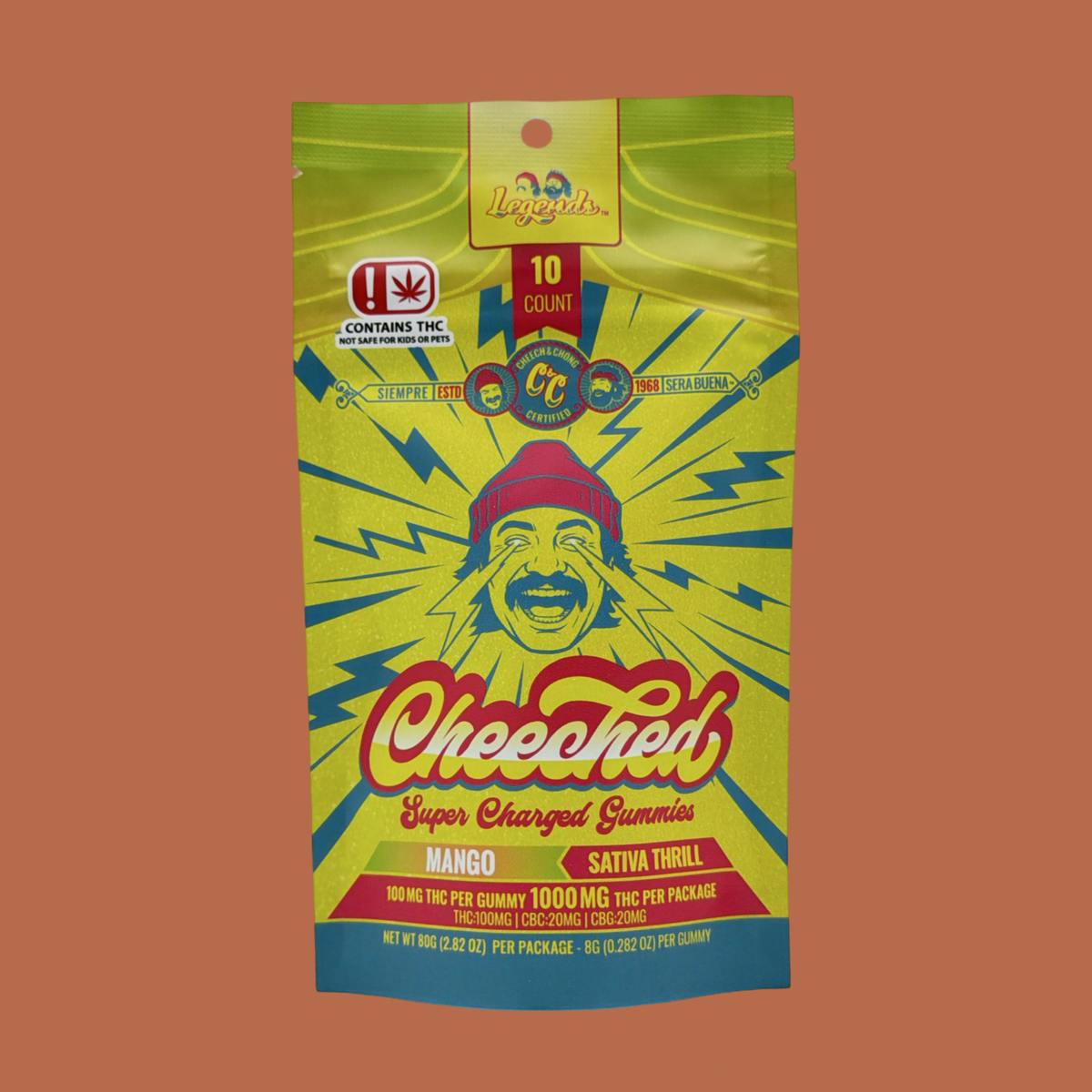 Mango Sativa CBG Cheeched Cheech & Chong Edibles 2000mg