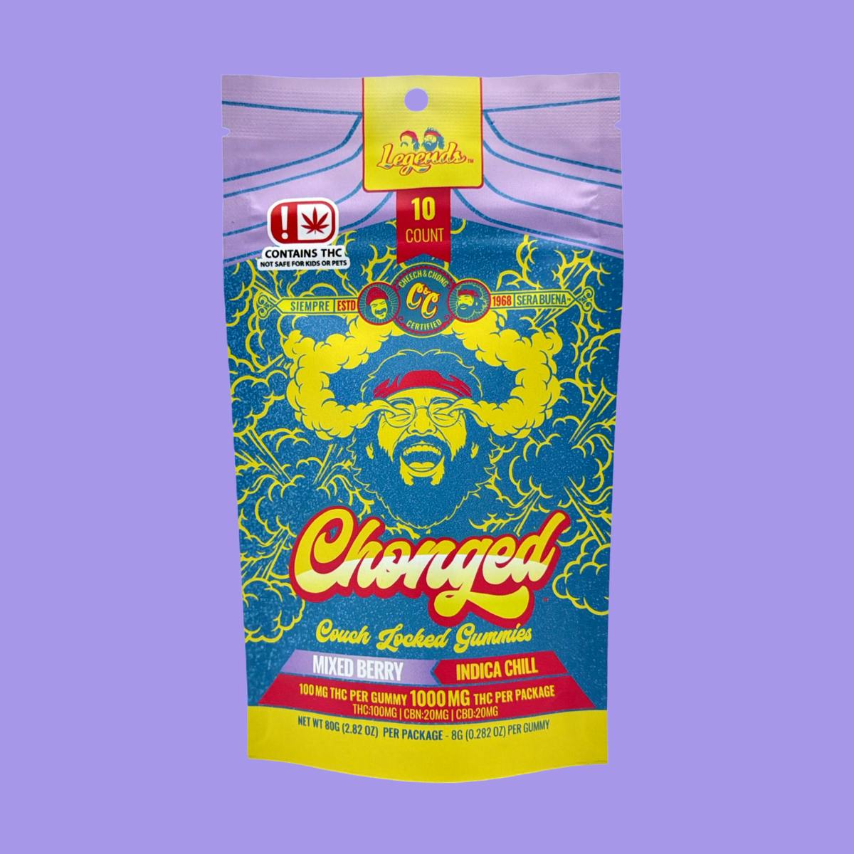 Mixed Berry Indica CBN Chonged Cheech & Chong Edibles 2000mg