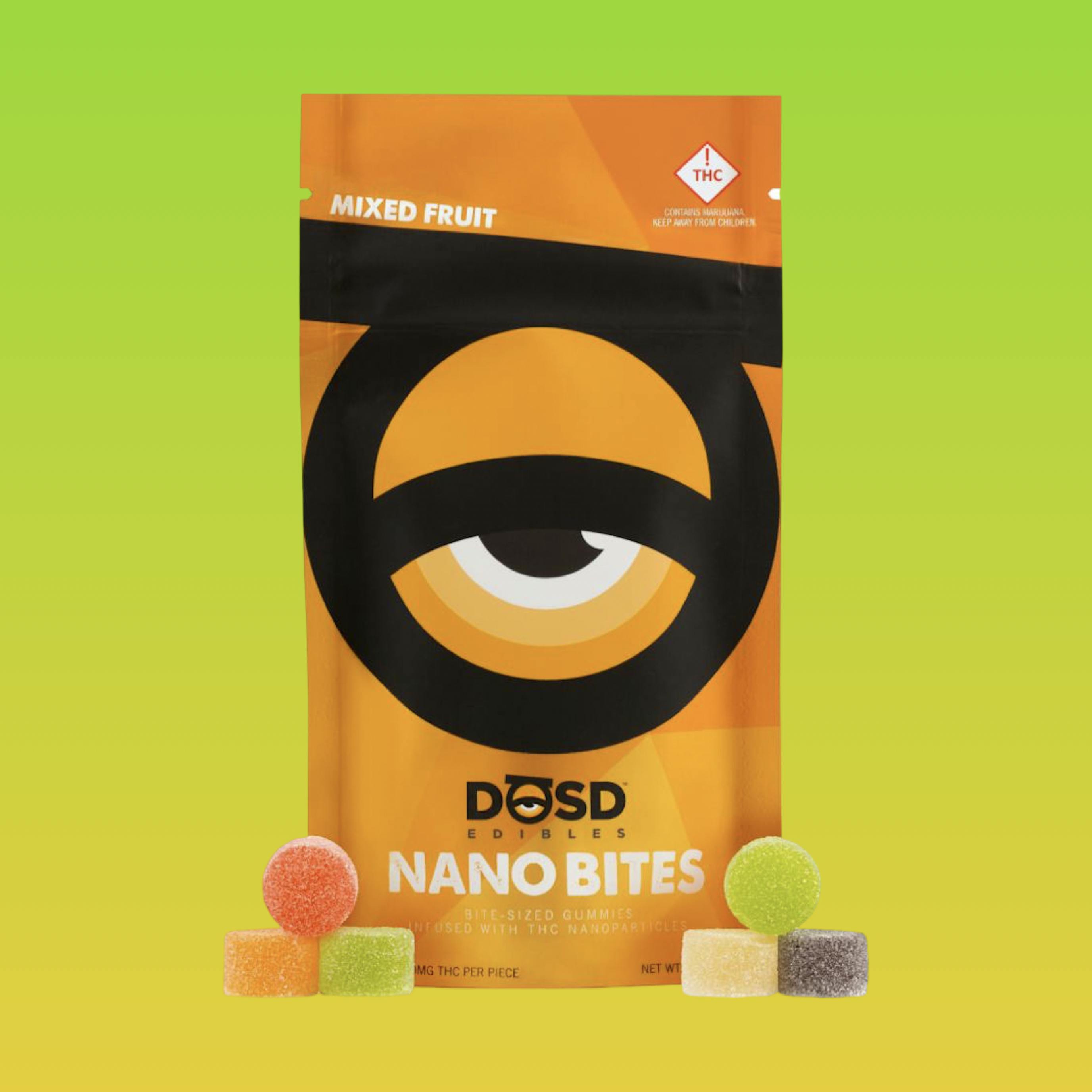 Mixed Fruit Indica Nano DOSD Edibles 1000mg