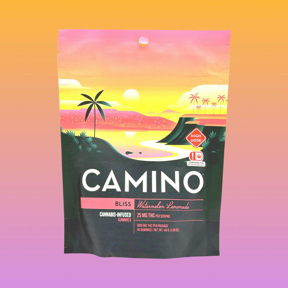 Watermelon Lemonade High Dose Camino Gummies 1000mg