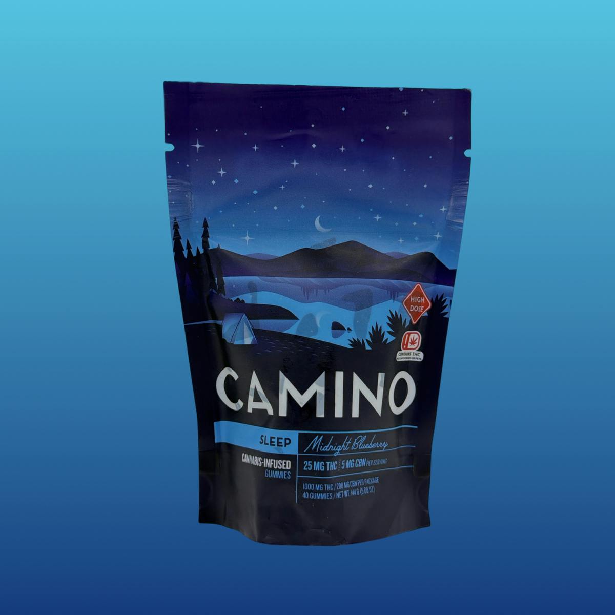 Midnight Blueberry Camino Gummies 1000mg:200mg CBN