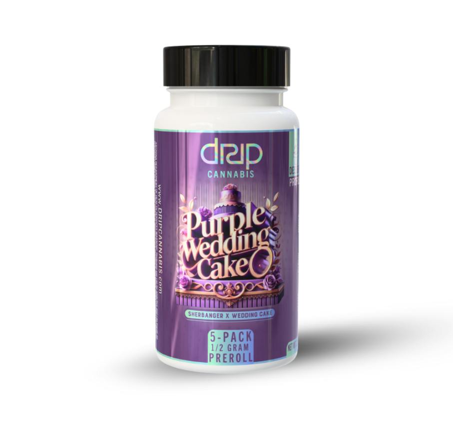 Purple Wedding Cake | Flower Pre Roll Pack - 2.5 g - 5 Pack