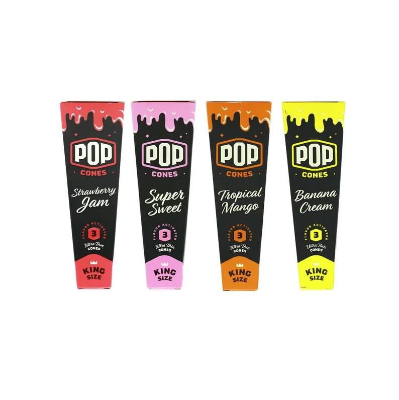 King Size - Flavor Activated | Pop Cones - One Size - 3 Pack