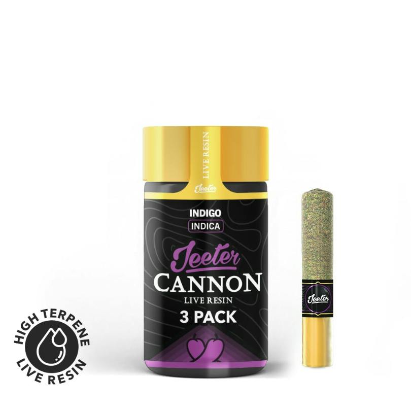 Indigo | Live Resin Cannon - 1.5 g - 3 Pack