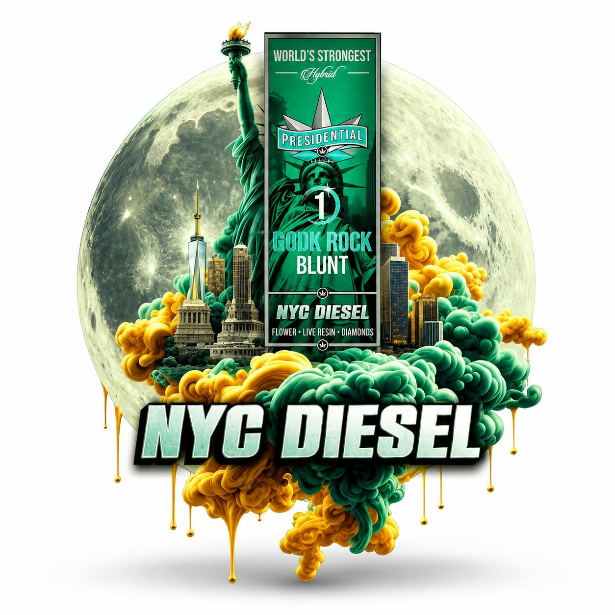NYC Diesel | Live Resin Moon Rock Blunt - 1.5 g