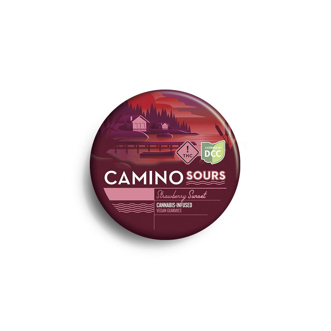 Camino Sours Strawberry Sunset Gummies
