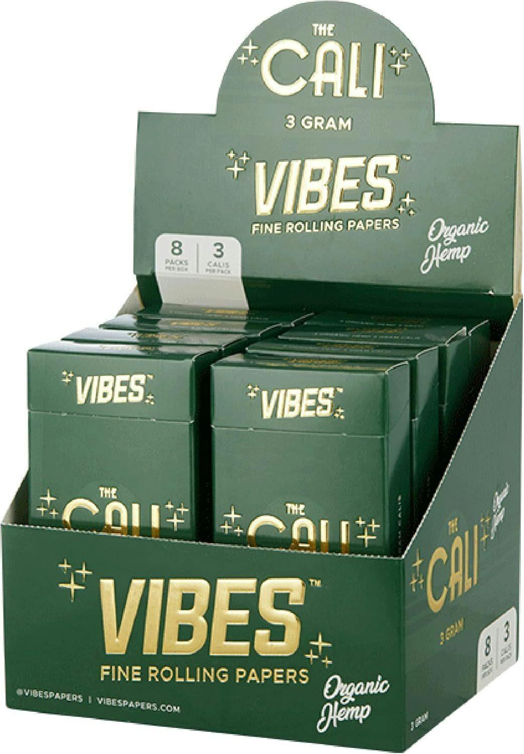 The Cali, Organic Hemp, 3 Pk King Size (3gr) Pre-rolled Cylenders