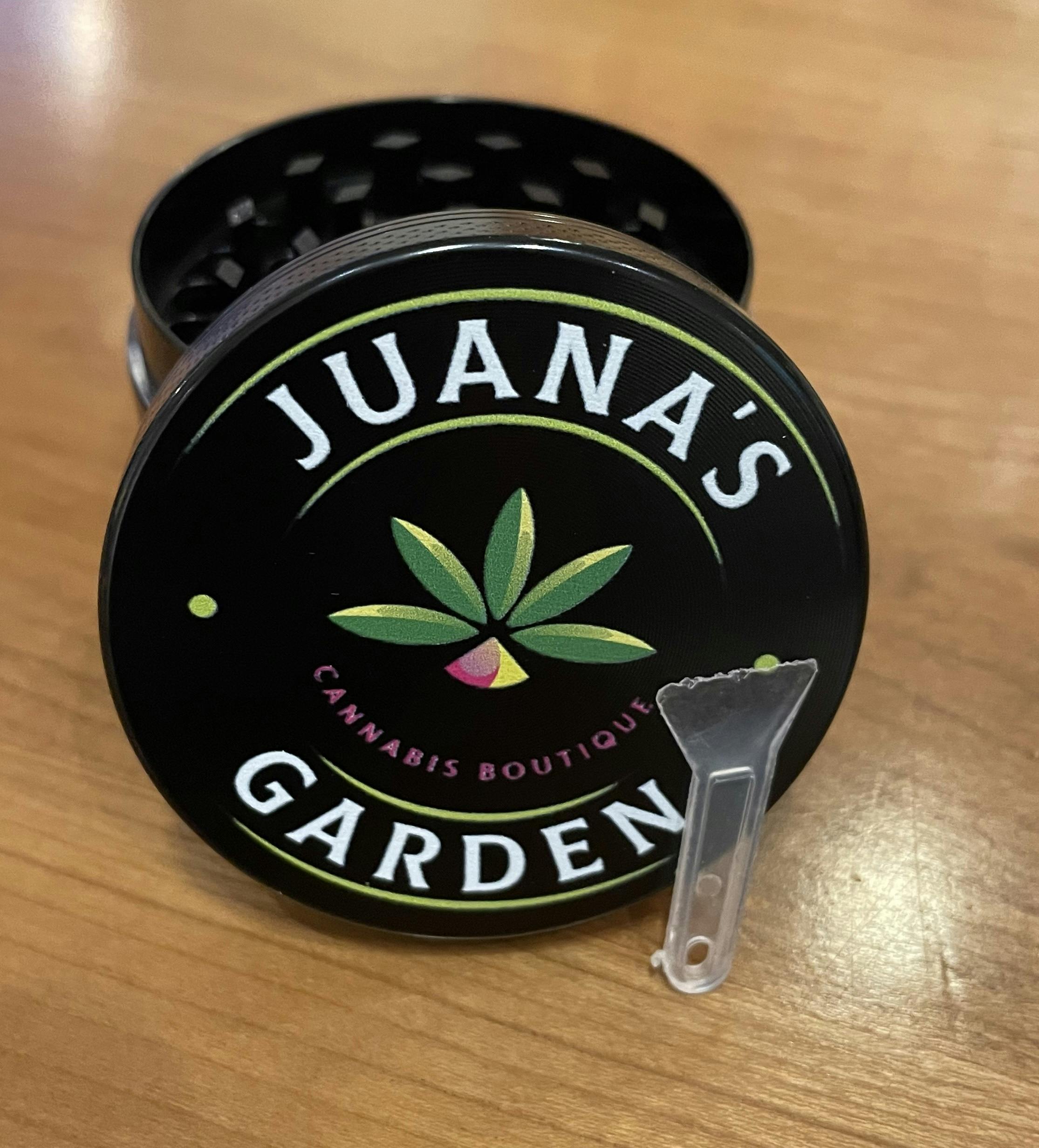 Juana’s Garden 4-Piece Magnetic Metal Grinder with Kief Scooper