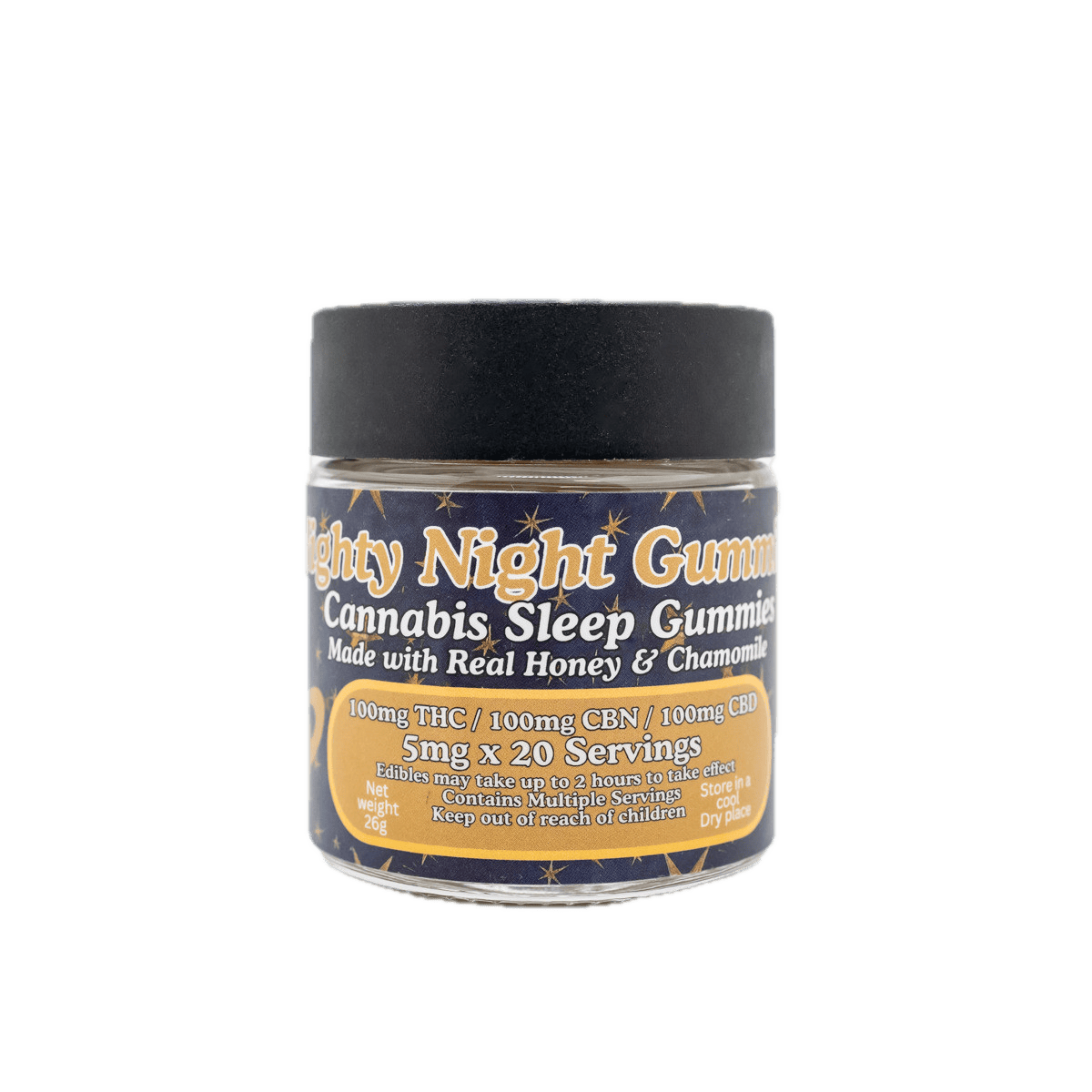 Nighty Night Gummies with Chamomile and Honey, THC:CBN:CBD