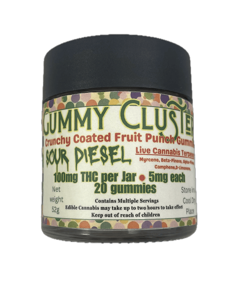 Gummy Clusters, Crunchy Coated Fruit Punch Gummies