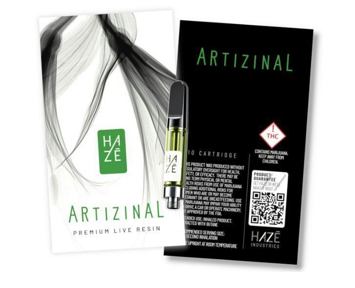 Hazé Artizinal Live Resin Cart 1g - Banana OG
