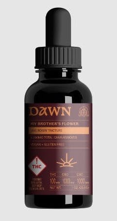 My Brother's Flower Rosin Tincture 100mg THC : 1000mg CBD : 1000mg CBG - "Dawn"