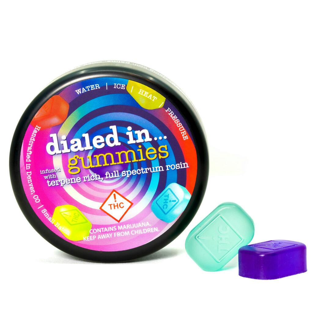 Dialed In Rosin Infused Gummies 100mg - Indica Work Work Work
