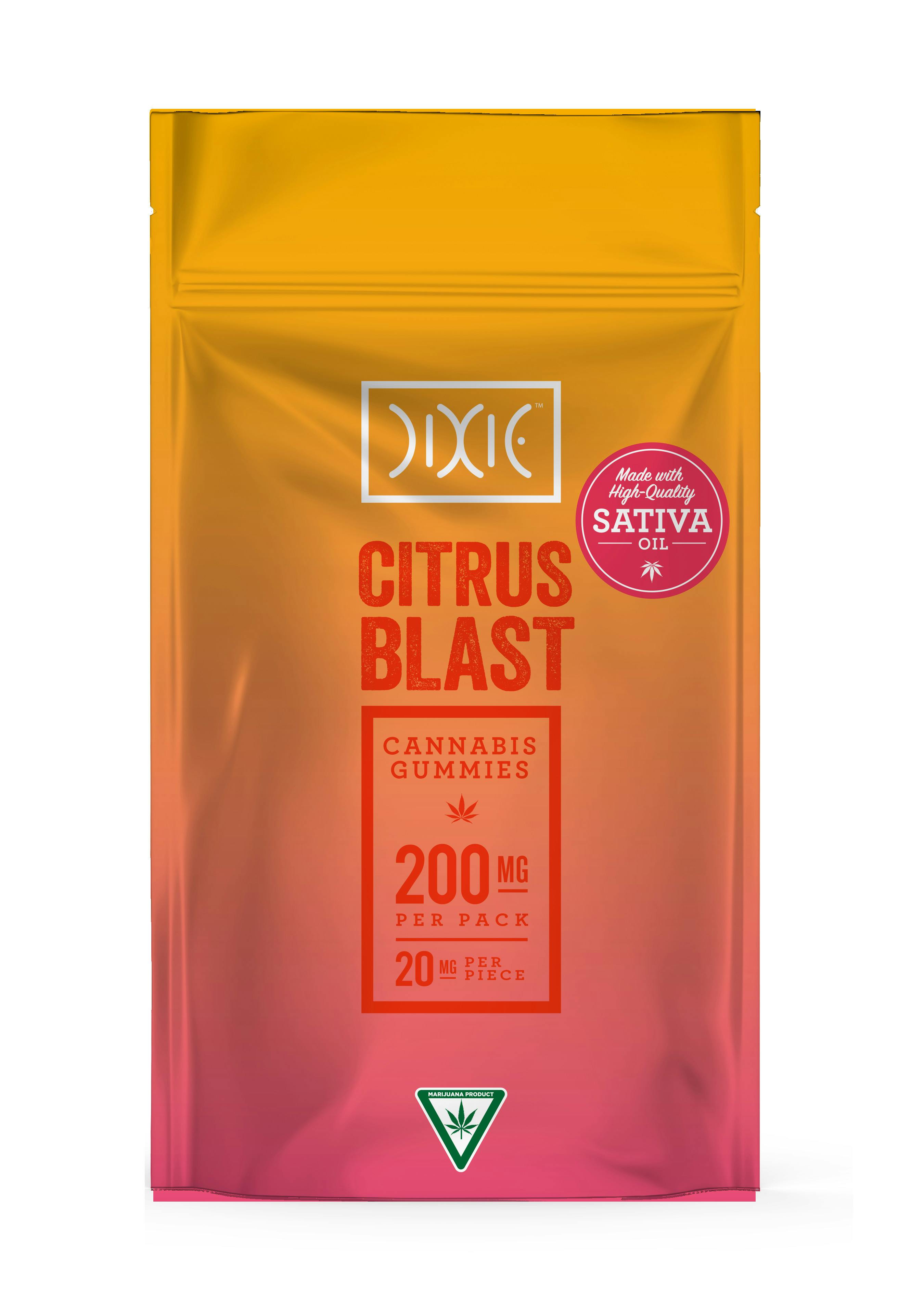 Dixie Citrus Blast Gummies 200mg (10x20)