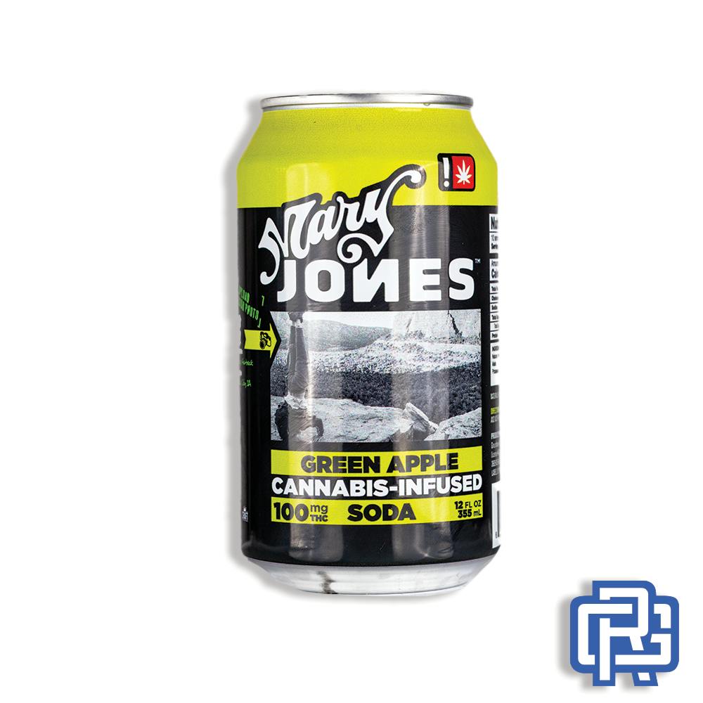 Green Apple Soda | 12oz 100mg (THC) | Mary Jones