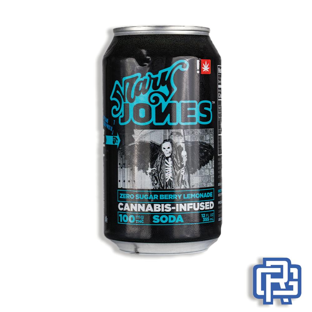 Zero Sugar Berry Lemonade Soda | 12oz 100mg (THC) | Mary Jones