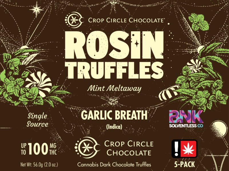 Mint Meltaway Dark Chocolate Truffles: Crop Circle