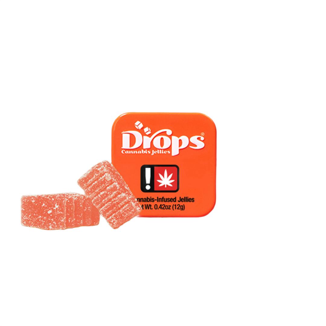 Strawberry "Drops" Jellies | 2pc 200mg 1:1 (THC:CBG) (Live Hash Rosin) | Drops