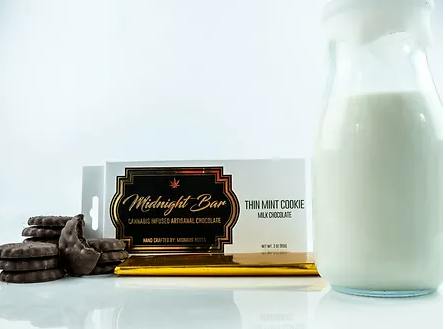 Midnight Bar | Thin Mint Cookie Dark Chocolate | 200mg by Midnight Roots