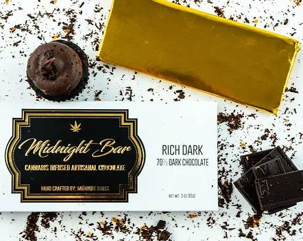 Rich Dark Chocolate | Midnight Bar | Midnight Roots | 200mg by Midnight Roots