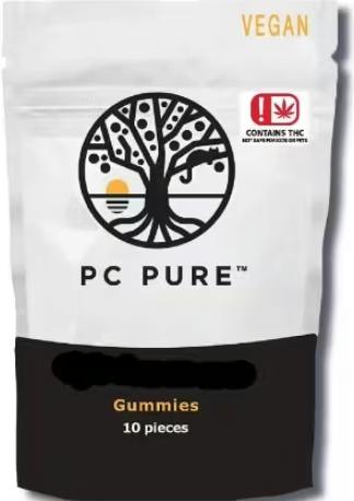 Strawberry Kiwi (Sativa) | PC Pure | Gummies (10 pieces) | 200mg by PC PURE