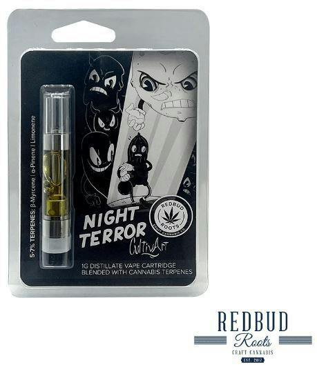 Night Terror | Cultiv Art | Red Bud | 510 Cart | 1g by Redbud Roots