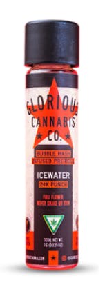 24k Punch | Icewater Bubble Hash Infused Pre-Roll | 1g by Glorious Cannabis