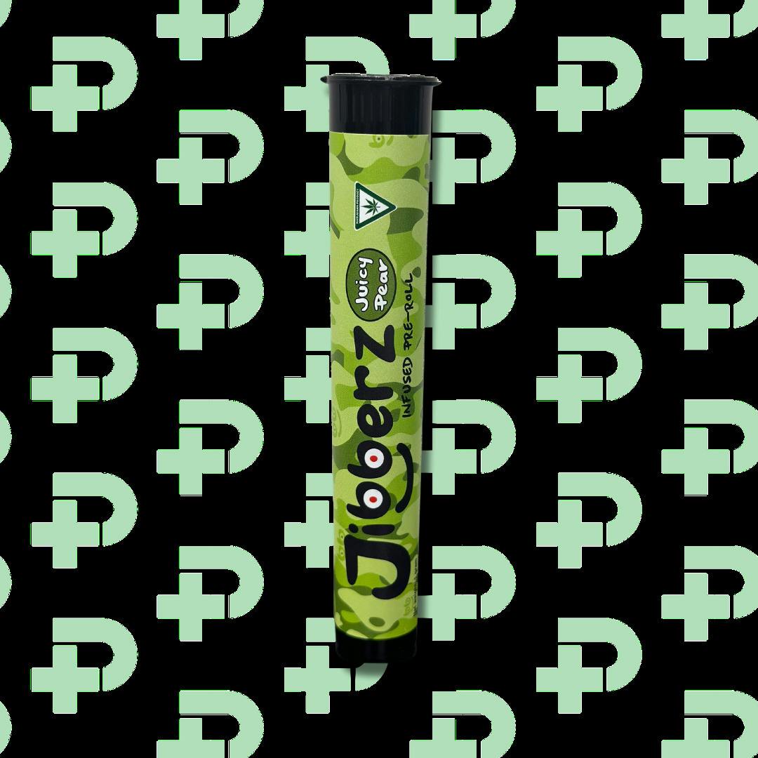 Jibberz 1g Infused Preroll - Juicy Pear