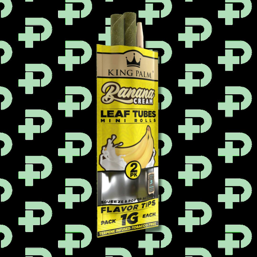 King Palm Leaf Roll Minis 2pk - Banana Cream