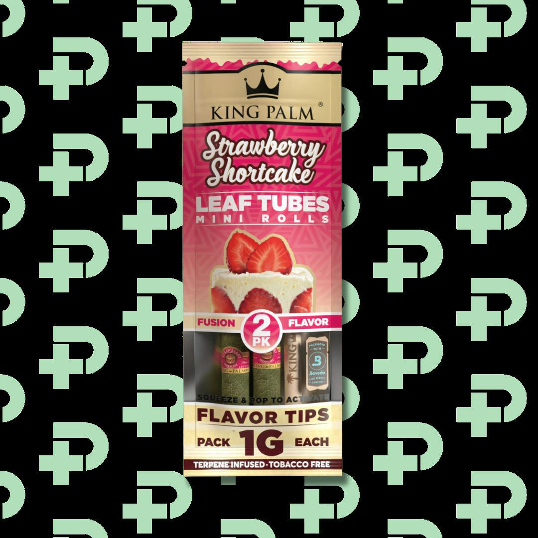 King Palm Flavor Leaf Tubes - Mini - 2pk - Strawberry Shortcake