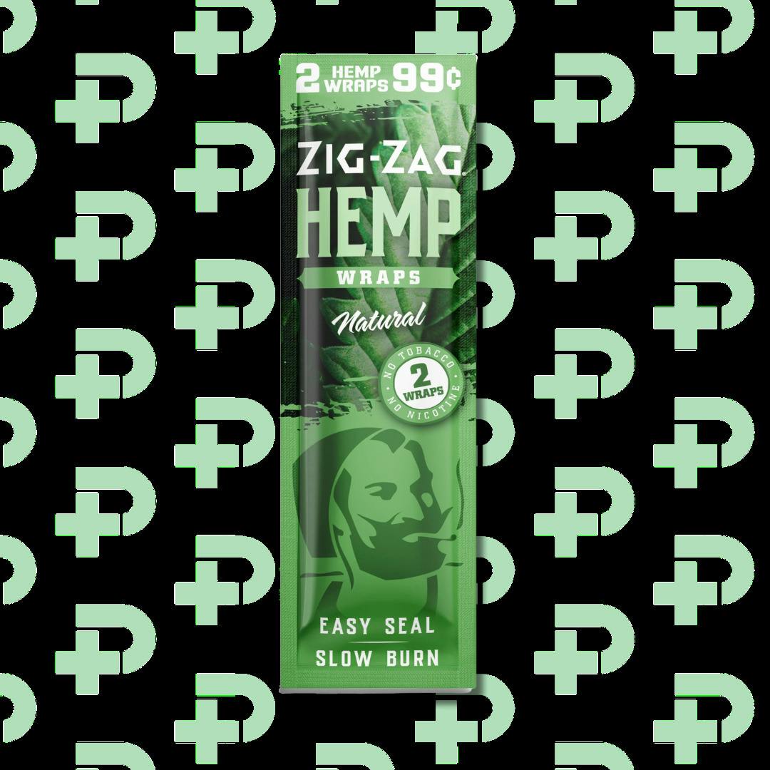 Zig Zag Hemp Wraps - Natural