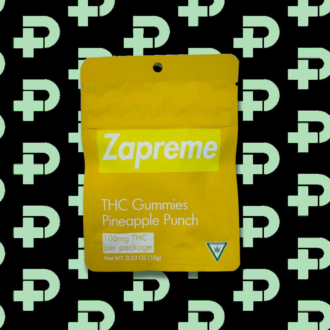 Zapreme 100mg Gummies - Pineapple Punch