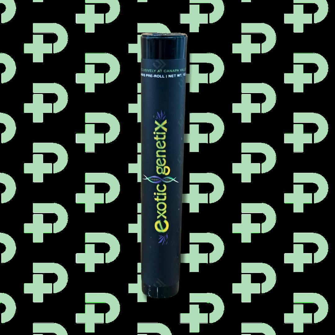 Exotic Genetix 1g Infused Preroll - Rainbow Chip