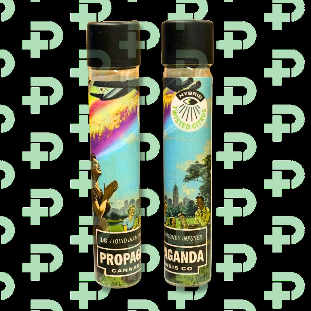 Propaganda 1g Liquid Diamond Infused Preroll - Twisted Citrus
