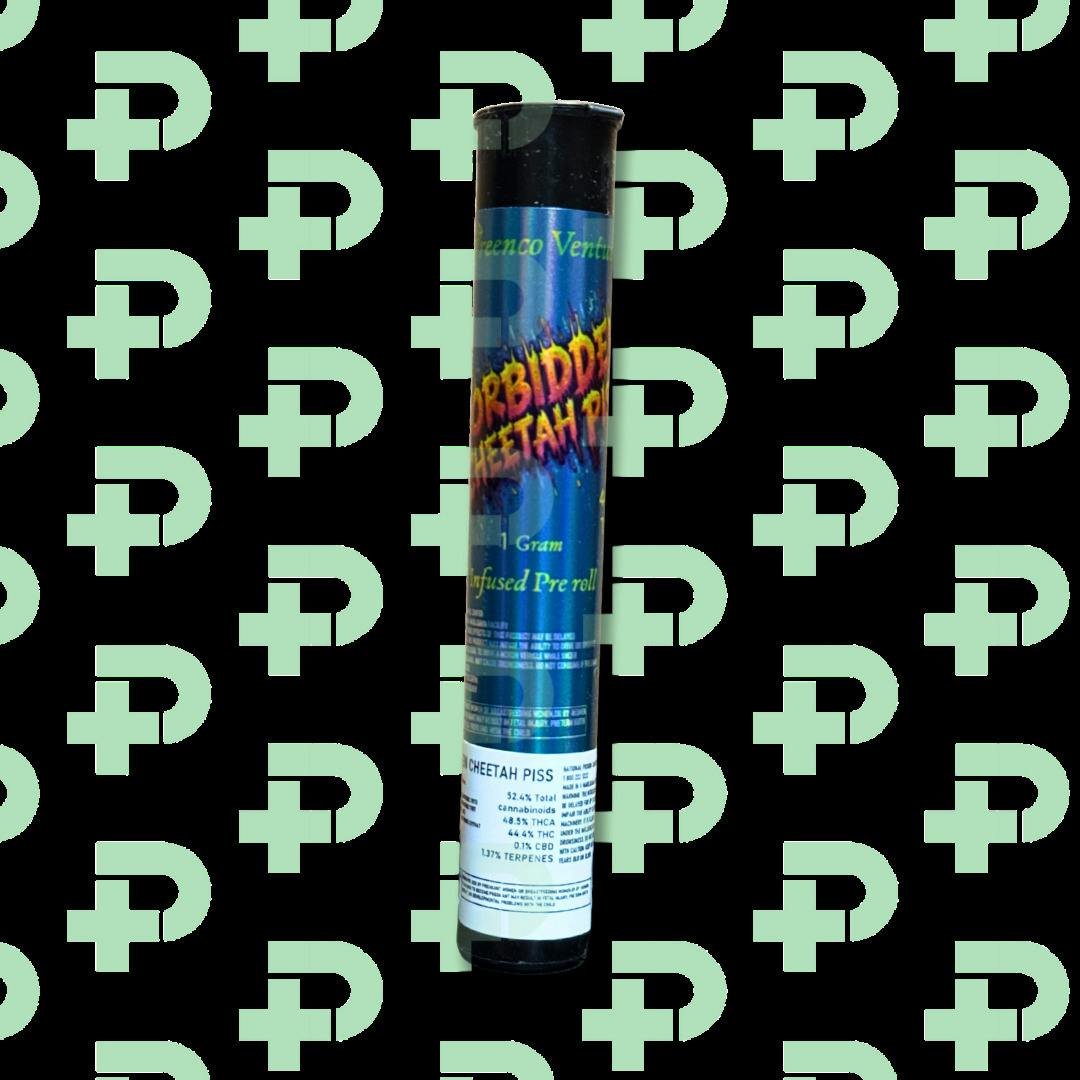 GreenCo 1g Infused Preroll - Forbidden Cheetah Piss cannabis product