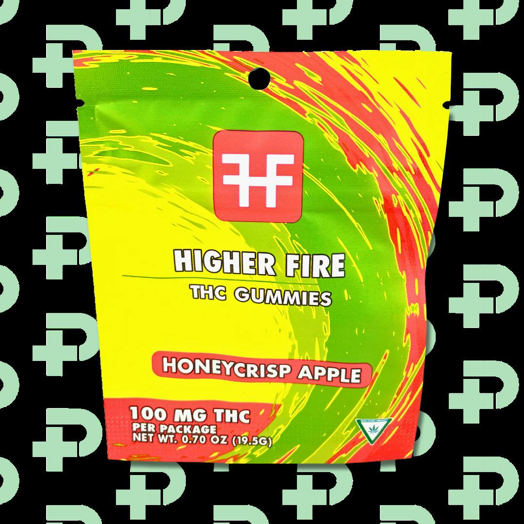 Higher Fire 100mg Gummies - Honeycrisp Apple