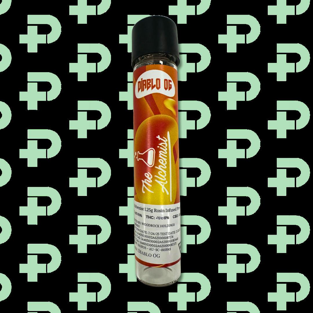 The Alchemist Rosin Infused 1.25g Pre-roll - Diablo OG