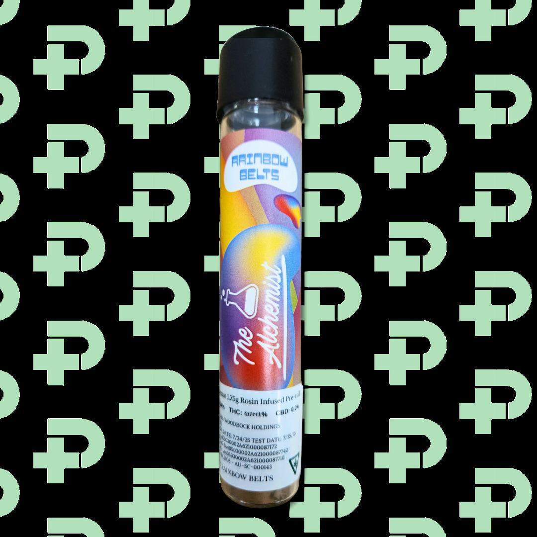 The Alchemist Rosin Infused 1.25g Pre-roll - Rainbow Belts