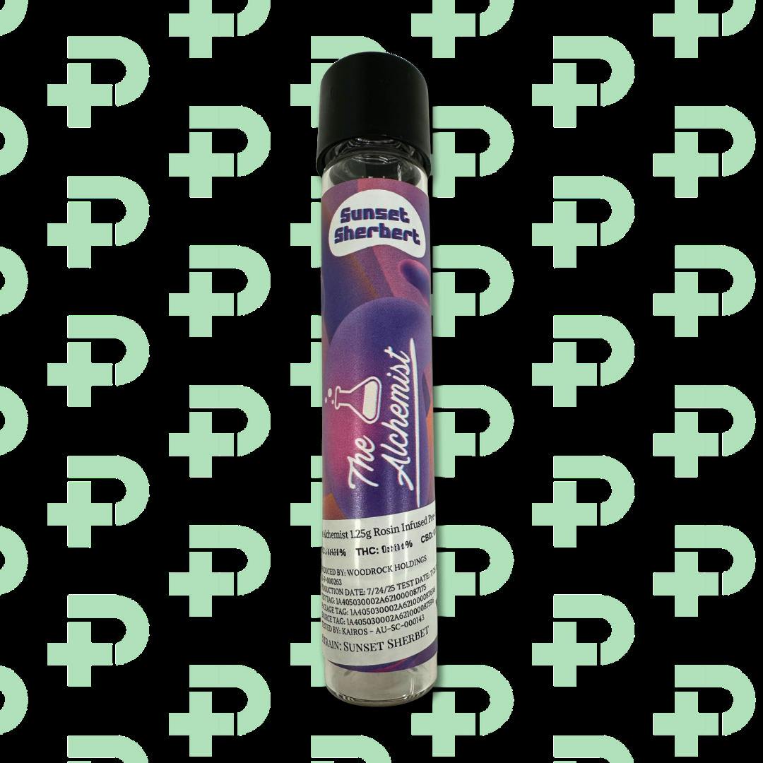 The Alchemist Rosin Infused 1.25g Pre-roll - Sunset Sherbet