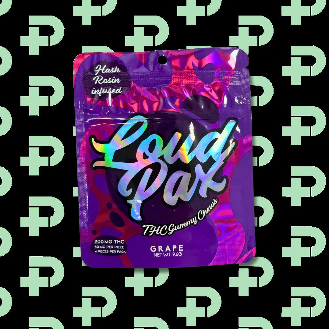 Loud Pax 200mg Hash Rosin Gummies - Grape