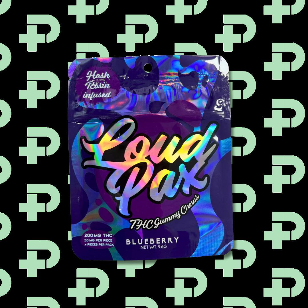 Loud Pax 200mg Hash Rosin Gummies - Blueberry