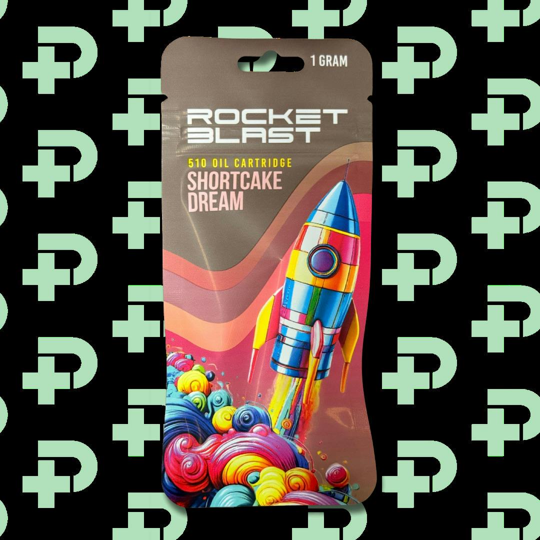 Rocket Blast - 1g Cart - Shortcake Dream at Pure Cannabis Outlet - New Buffalo