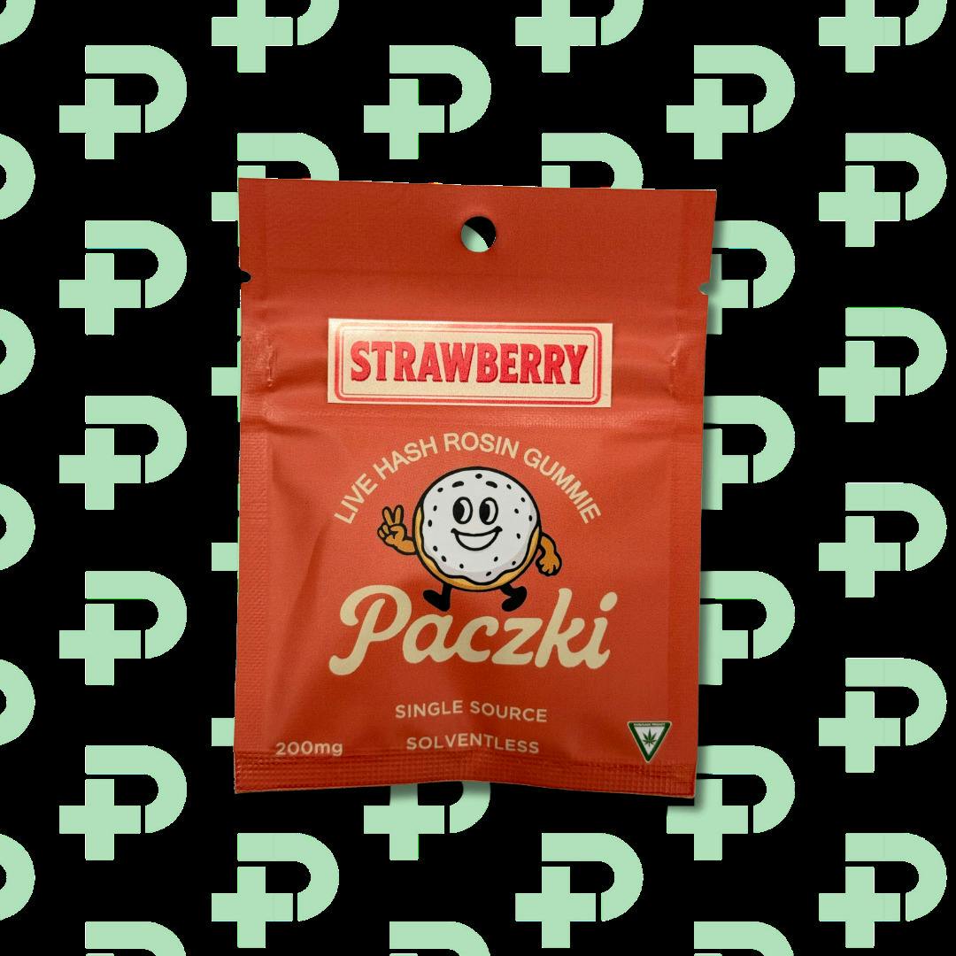 Paczki 200mg Live Rosin Gummy - Strawberry