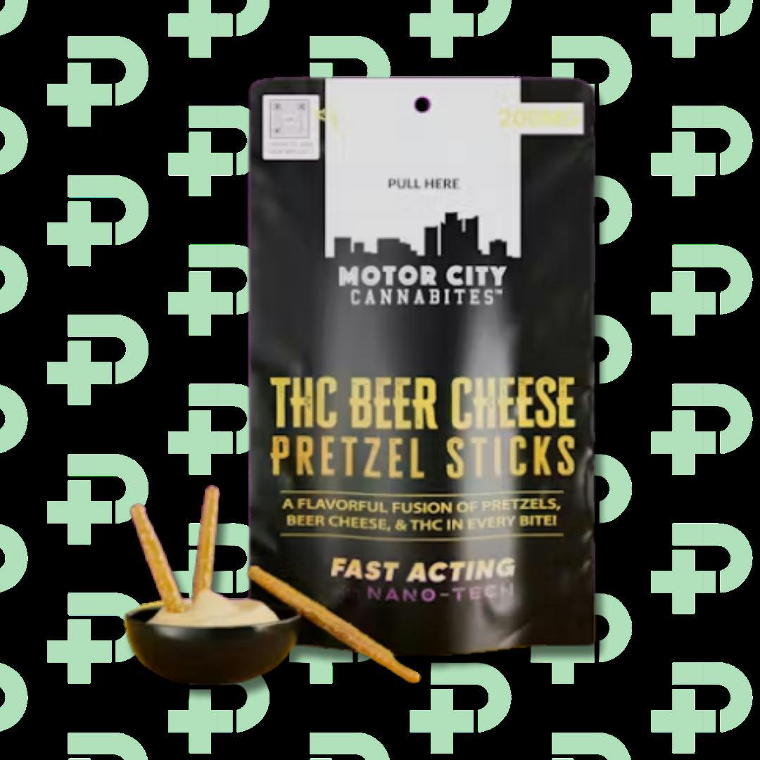 Motor City Cannabites 200mg - Beer Cheese Pretzels