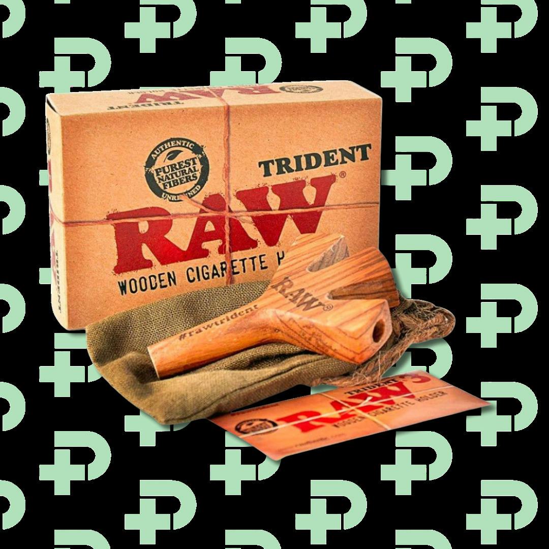Raw Trident - Triple Barrel Wooden Joint Holder (Limited Edition)