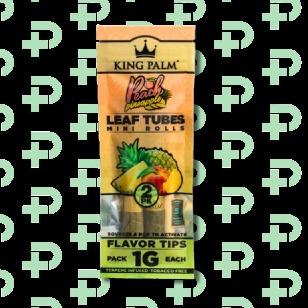 King Palm 2pk Hemp Wraps - Peach Pineapple
