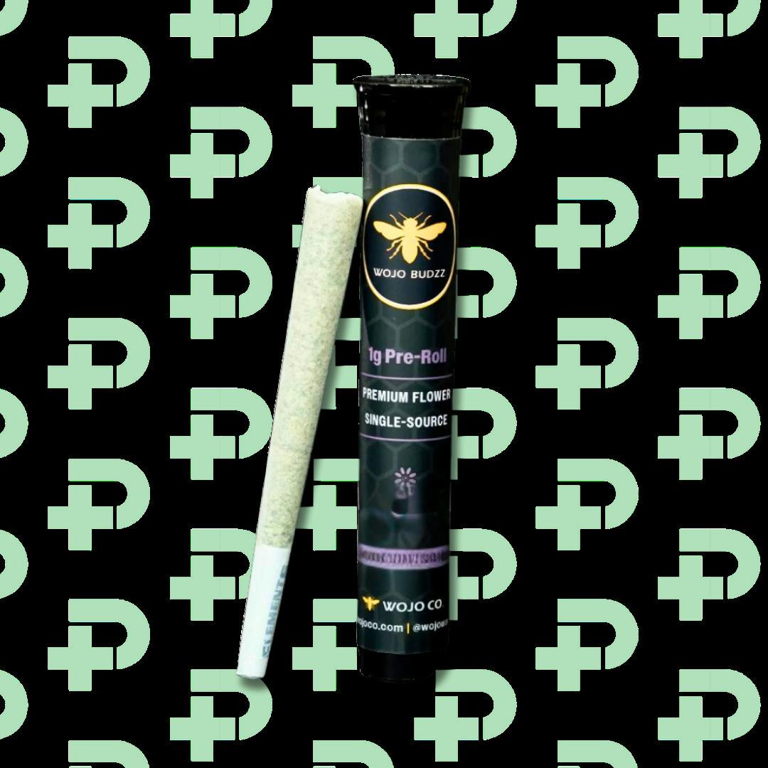 Wojo 1g Premium Flower Preroll - Jolly Rauncher